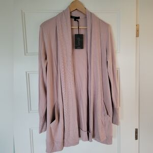 NWT Gibson Long Shawl Collar Open Cardigan, Size M